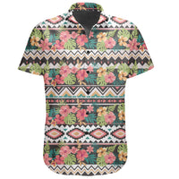 Hawaiian Shirt - Hibiscus Ethnic Mix Tropical Flower Shirt - Polynesian Pride