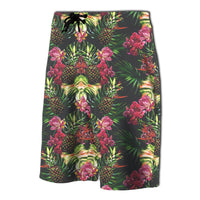 Hawaii Palm Leaves Pineapples Jungle Leaf Board Shorts - Polynesian Pride