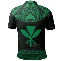 Hawaii Kanaka Polynesian Polo Shirt Divinity Green - Polynesian Pride