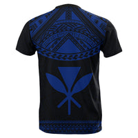 Hawaii Kanaka Polynesian T Shirt Divinity Blue - Polynesian Pride