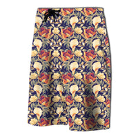 Hawaii Seamless Tropical Flower Plant And Leaf Pat Board Shorts - Polynesian Pride