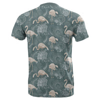Hawaii Tropical Flamingos and Tropical Plants T Shirt - Polynesian Pride