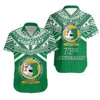 (Custom Personalised) Happy Anniversary Liahona Hawaiian Shirt Tonga High School Unisex Green - Polynesian Pride