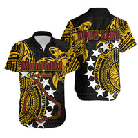 (Custom Personalised)Cook Islands Hawaiian Shirt Manihiki LT6 Unisex Black - Polynesian Pride
