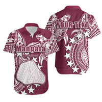 (Custom Personalised)Cook Islands Hawaiian Shirt Mangaia LT6 Unisex Maroon - Polynesian Pride