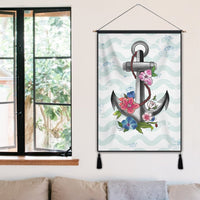 Hawaiian Anchor Hibiscus Wave Hanging Poster - AH - Polynesian Pride