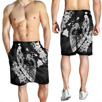Hawaiian Fish Hook Hibiscus Banzai Surfing Polynesian Men's Shorts - AH - Polynesian Pride