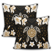 Hawaiian Gold Turtle Plumeria Pillow Covers AH - Polynesian Pride