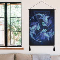 Hawaiian Hammerhead Shark Kanaka Galaxy Polynesian Hanging Poster - AH - Polynesian Pride