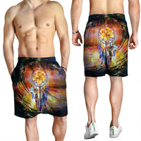 Hawaiian Hibiscus Dreamcatcher Wales Night Men's Shorts - AH - Polynesian Pride