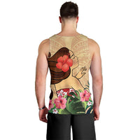 Hawaiian Hula Girl And Hibiscus Polynesian Tank Top - AH - Polynesian Pride