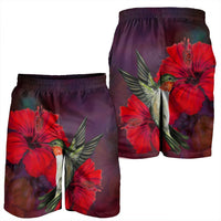 Hawaiian Hummingbird And Hibiscus Polynesian Men's Shorts - AH - Polynesian Pride