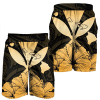 Hawaiian Kanaka Men's Shorts Hibiscus Polynesian Love - AH - Polynesian Pride