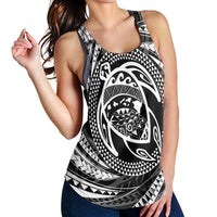 Hawaiian Kanaka Honu Hibiscus Tornando Polynesian Racerback Tank - AH - Polynesian Pride