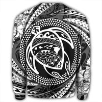 Hawaiian Kanaka Honu Hibiscus Tornando Polynesian Sweatshirt - AH - Polynesian Pride