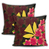 Hawaiian Kanaka Plumeria Polynesian Pillow Covers - AH - Polynesian Pride