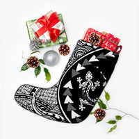 Hawaiian Map Gecko Tattoo Kakau Polynesian Christmas Stocking White AH - Polynesian Pride