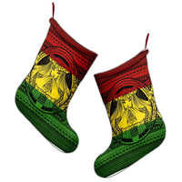 Hawaiian Map Madame Pele Mauna Kea Plumeria Polynesian Christmas Stocking Reggae AH - Polynesian Pride