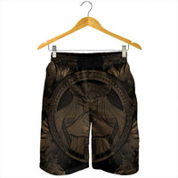 Hawaiian Map Madame Pele Polynesian Men's Shorts Gold AH - Polynesian Pride