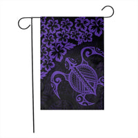 Hawaiian Map Turtle Hibiscus Kanaka Polynesian Flag - Purple - AH - Polynesian Pride