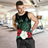 Hawaiian Map Turtle Hibiscus Polynesian Tank Top - AH - Polynesian Pride