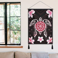 Hawaiian Pinky Turtle Plumeria Hanging Poster AH - Polynesian Pride