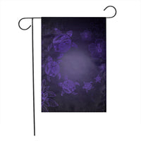 Hawaiian Plumeria Hibiscus Turtle Under Sea Polynesian Flag Purple AH - Polynesian Pride