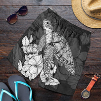 Hawaiian Sample Turtle Plumeria Men's Shorts - AH Art - Polynesian Pride