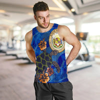 Hawaiian Seal Of Hawaii Hibiscus Ocean Turtle Polynesian Tank Top - AH - Polynesian Pride