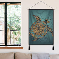 Hawaiian Skillful Turtle Polynesian Hanging Poster - AH - Polynesian Pride