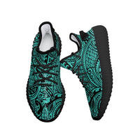 Hawaiian Sneakers YZ Polynesian Maori Lauhala Turquoise AH - Polynesian Pride