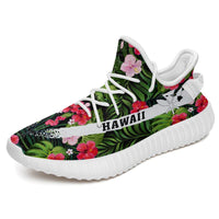 Hawaiian Sneakers YZ Tropical Flower White - Polynesian Pride