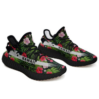 Hawaiian Sneakers YZ Tropical Flower Black - Polynesian Pride