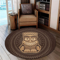 Hawaiian Tiki Round Carpet AH - Polynesian Pride