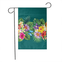 Hawaiian Tropical Strelitzia Plumeria Orchids Hibiscus Polynesian Flag - AH - Polynesian Pride