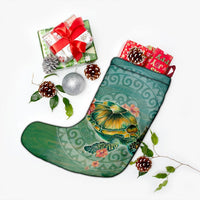 Hawaiian Turtle And Hibiscus Polynesian Christmas Stocking - AH - Polynesian Pride