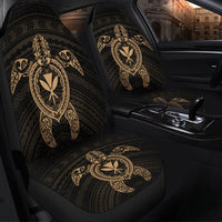 Hawaiian Turtle Kanaka Polynesian Car Seat Covers - Gold - AH - Polynesian Pride