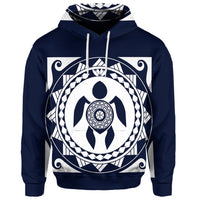 Custom Hawaiian Turtle Pattern Hoodie - Polynesian Pride