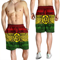 Hawaiian Turtle Polynesian Tribal Men's Shorts Reggae AH - Polynesian Pride