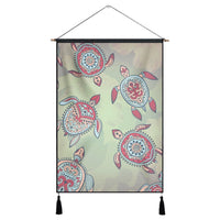 Hawaiian Turtle Polynesian Hanging Poster - AH Hanging Poster Cotton And Linen - Polynesian Pride