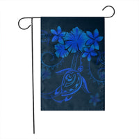 Hawaiian Turtles Hibiscus Plumeria Polynesian Flag - Blue - AH - Polynesian Pride