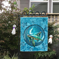 Hawaiian Whirlpool Turtle Polynesian Flag - AH - Polynesian Pride