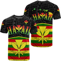 Kanaka Maoli Polynesian T Shirt 3CL AH Unisex Black - Polynesian Pride