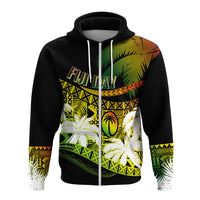 Custom Fiji Day Hoodie Flying Fijians Masi Kesa Style Reggae LT7 - Polynesian Pride