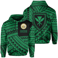 Polynesian Protect Mauna Kea Kanaka Maoli Hawaii Hoodie Green Quarter Style Unisex Green - Polynesian Pride