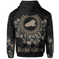 Kahoolawe Map Hibiscus Polynesian Hoodie Lithe Style - Polynesian Pride
