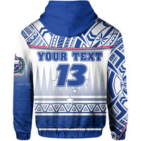 Custom Manu Samoa Rugby Hoodie Impressive Version Custom Text and Number - Polynesian Pride