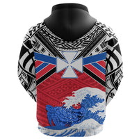 Wallis and Futuna Rugby Zip Hoodie Spirit - Polynesian Pride