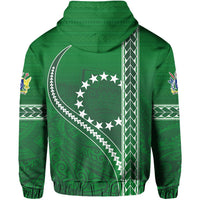 Cook Islands Rugby Hoodie Simple Style Green - Polynesian Pride