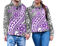 Traditional Polynesian Tribal Tattoo Retro Couple Hoodie Purple LT9 No Men - Polynesian Pride